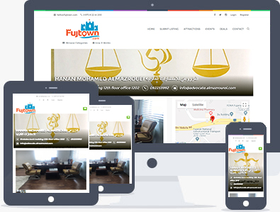 Fujtown business directory dashboard — manage your Fujairah listing